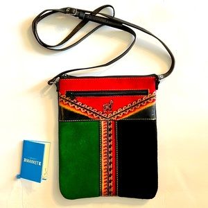 Cusco Traveler CrossBody Leather and Suede